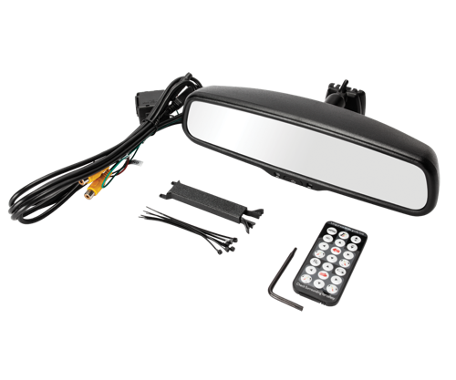 Crimestopper - OEM Style Replacement Rear View Mirror with 4.3” LCD Display & Manual Dimming Switch