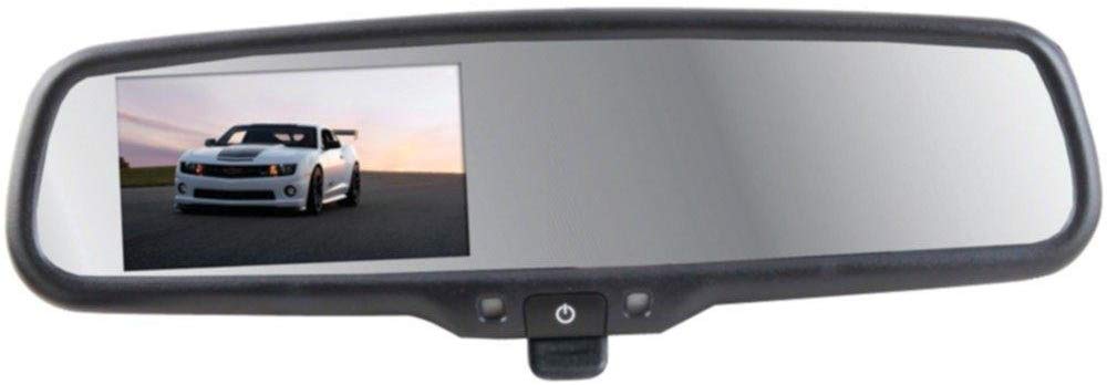 Crimestopper - OEM Style Replacement Rear View Mirror with 4.3” LCD Display & Manual Dimming Switch