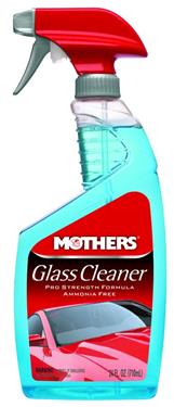 Mothers 06624 Glass Cleaner; Interior/ Exterior Use; 24 Ounce Spray Bottle
