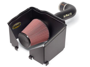 Airaid 300-150 Cold Air Intake; Quick Fit; Black Polyethylene Tube; Red SynthaFlow Filter; With Heat Shield