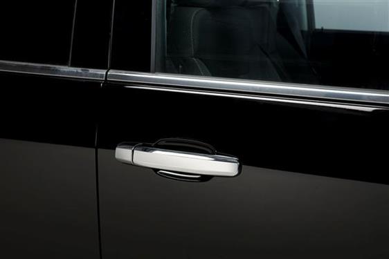 Putco 400440 Exterior Door Handle Cover; Chrome Plated; ABS Plastic; Without Passenger Side Keyhole; With Covers For 4 Doors