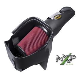 Airaid 401-278 Cold Air Intake; MXP Series; Black Plastic Tube; Red SynthaMax Filter; With Heat Shield; Ford 6.7L