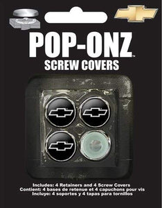 Chroma Graphics 4115 LICENSE PLATE SCREW COVERS; CHEVY POP ONZ SCREW CAP