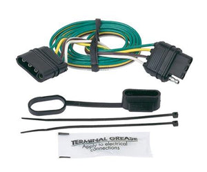 Hopkins MFG 47115 Trailer Wiring Connector Extension; 4 Flat Plugs; 48 Inch Length; Includes Dust Cover/ Wire Ties/ Grease Pack; Single