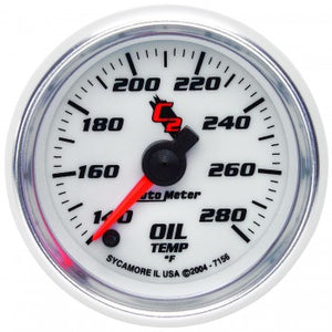 Autometer 2-1/16" OIL TEMPERATURE, 140-280 °F, STEPPER MOTOR, C2