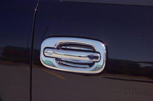 Putco 400011 Exterior Door Handle Cover; Chrome Plated; ABS Plastic; Without Passenger Side Keyhole; With Covers For 4 Doors
