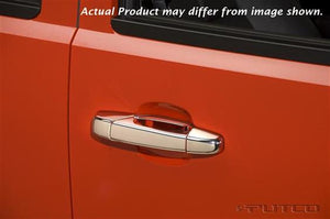 Putco 400033 Exterior Door Handle Cover; Chrome Plated; ABS Plastic; Without Passenger Side Keyhole; Without Rear Bezel; With Covers For 4 Doors