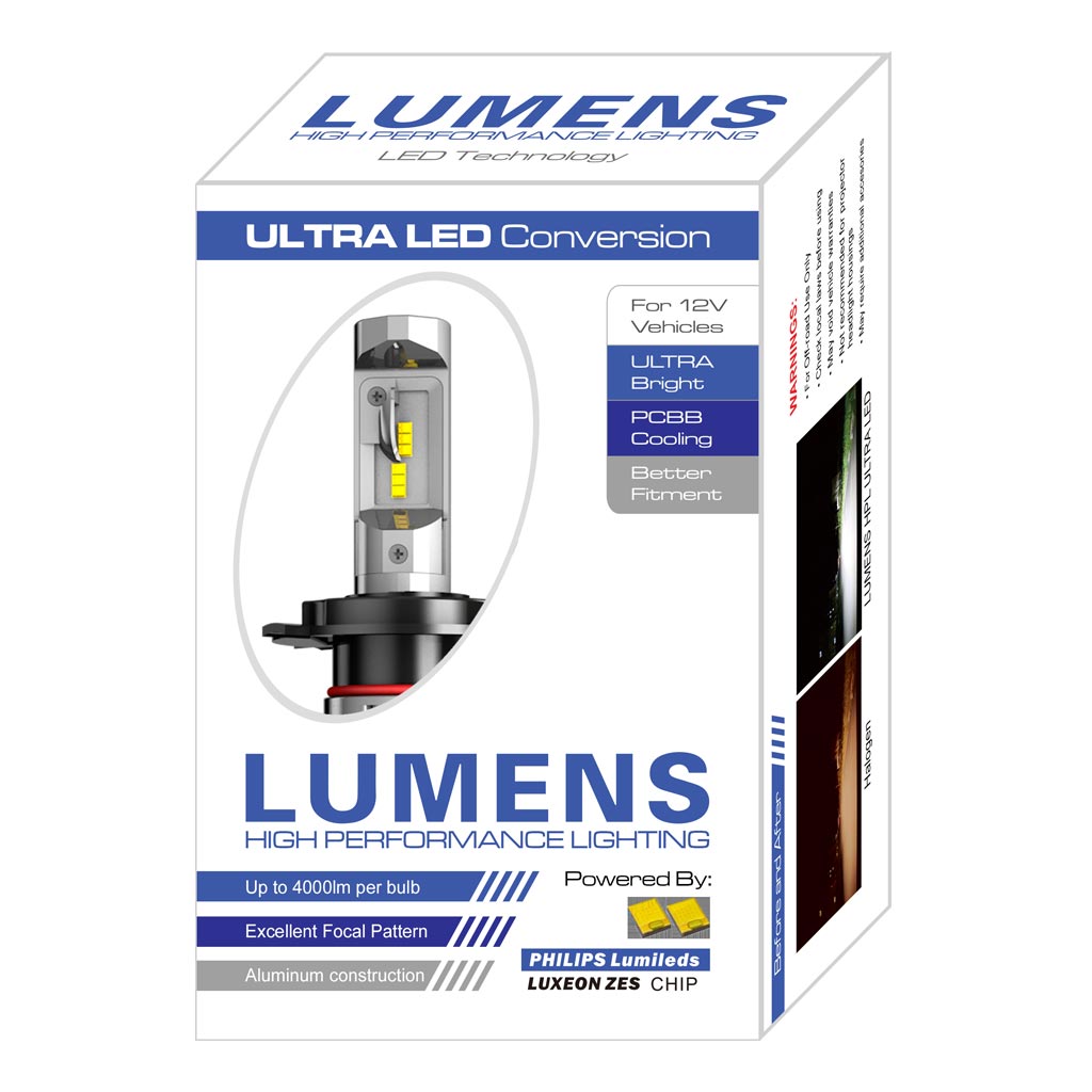 LumensHPL Ultra Bright LED Conversion - replaces 9006 and Equivalent Bulb